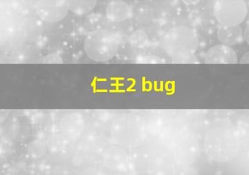 仁王2 bug